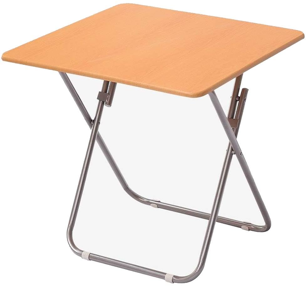 MOMENT Portable Folding Table 70x70 cm Square, Small TV Table Sofa Laptop Desk, Outdoor Foldable Camping Tables Aluminum Frame