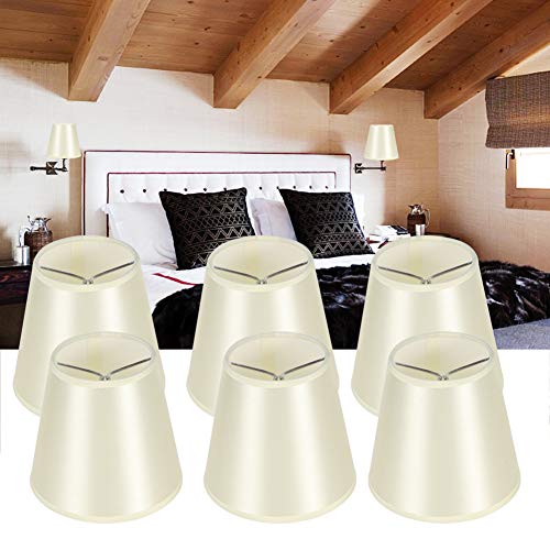 Colore bianco latte, lampadario paralume, 6 pezzi