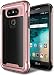 LG G5 Case, E LV LG G5 - Hybrid [Scratch/Dust Proof] Armor Defender Slim Shock-Absorption Bumper Case for LG G5 - [BLACK/ROSE GOLD]