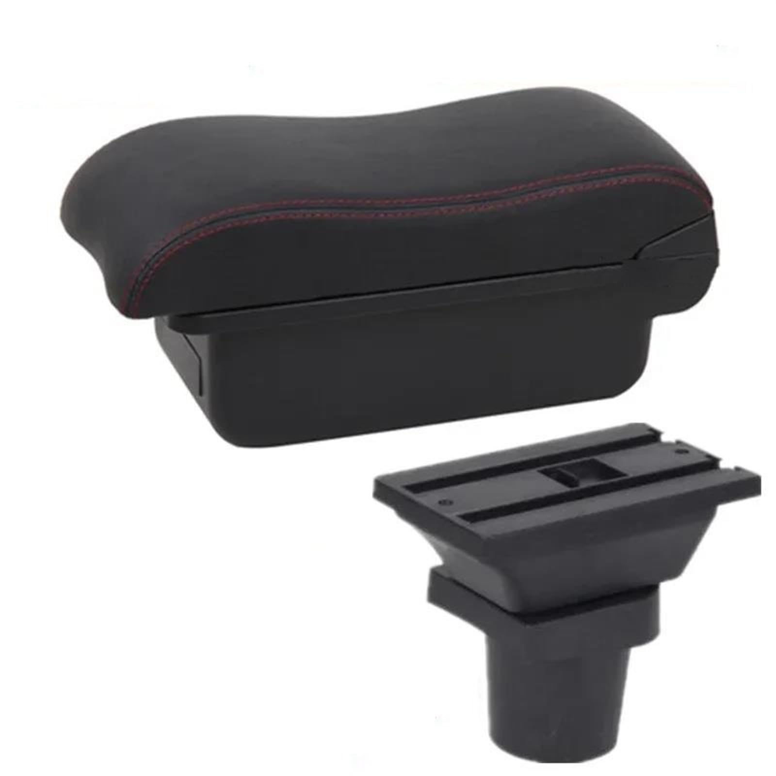 NMJLQW Storage Rack Auto Accessories Armrest Box For Focus MK1 Car Armrest Interior Parts Center Storage Box With USB(A red line No USB)