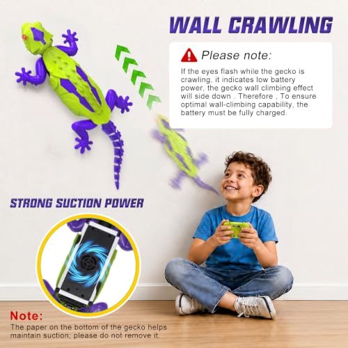 MESWEND RC Wall Climbing Gecko, Toys for 4 5 6 7 8 9 10 Year Old Boys by MESWEND - Image 8
