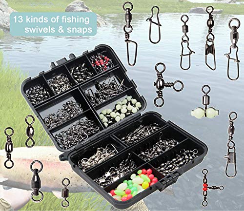 170pcs Fishing Swivel Snaps Kit with Ball Bearing Swivel and Duo Lock Snap Connector Clips - Image 5