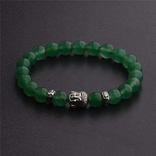 Bracelet en pierre naturelle perles vertes pour homme et femme