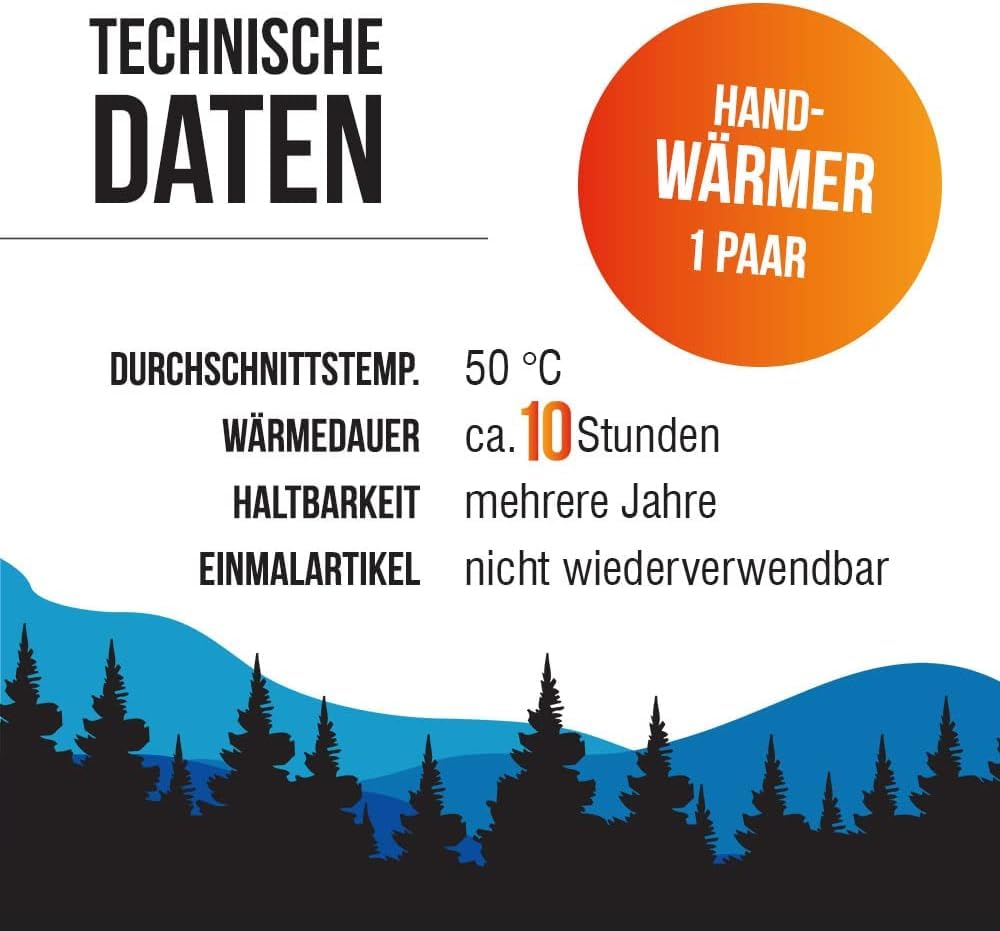 HELLO HEAT Handwärmer, 10, 20 oder 40 Paar Wärmepads für 10 Stunden Wärme I Sofort aktivierbare Taschenwärmer I Zuverlässiges Heatpad – für Jackentasche, Hosentasche & als Handschuhwärmer