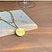 BRIGHTWINST 316L Stainless Steel 2 Layer Round Letter Necklace For Women Fashion Coin Pendant Clavicle Chain Gold Color Jewelry Gift PTPNU02895