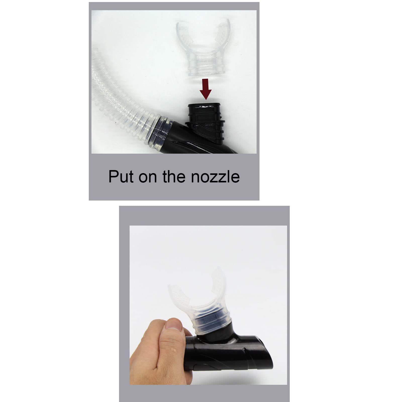 LOXGO Choice Diving Silicone Long Replacement Mouthpiece Sports and Outdoors Replacement Mouthpiece for Snorkel