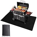 Hepotk Under Grill Mats for Outdoor Grill, 50 x 40 Inch Double-Side Absorbent Oil Grill Pad Protects Decks and Patio, Oil-Proof Waterproof Reusable BBQ Mat for Fire Pit