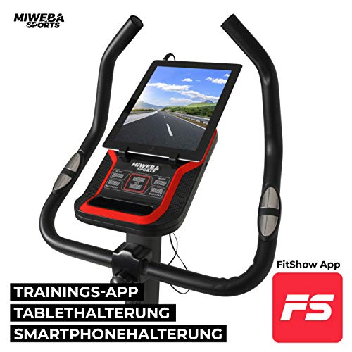 Miweba Sports Ergometer ME400 - App Steuerung - 12 Kg Schwungmasse - Traglast 150.0 Kg - Fitness Heimtrainer Fahrrad… – Bild 4