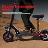 Electric Scooter Adults,1200/1600W Motor, 28/34 MPH Top Speed & 30/40 Miles Range, 48V 18/21AH Big Battery, 10/11 Off-Road Tire Folding E Scooter with Seat