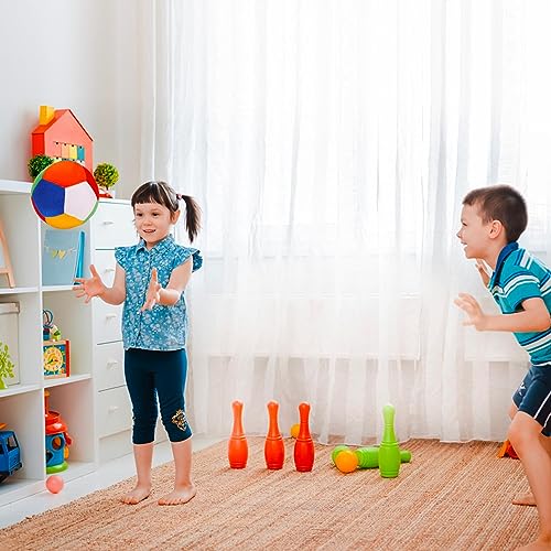 Image of EITHEO Plush Soft Baby Ball Toy for Kids | Soft Fabric Sensory Football | 12 cm Colorful Stuffed Ball for Babies, Toddlers & Children | Indoor Play, Motor Skill Development | Multicolor