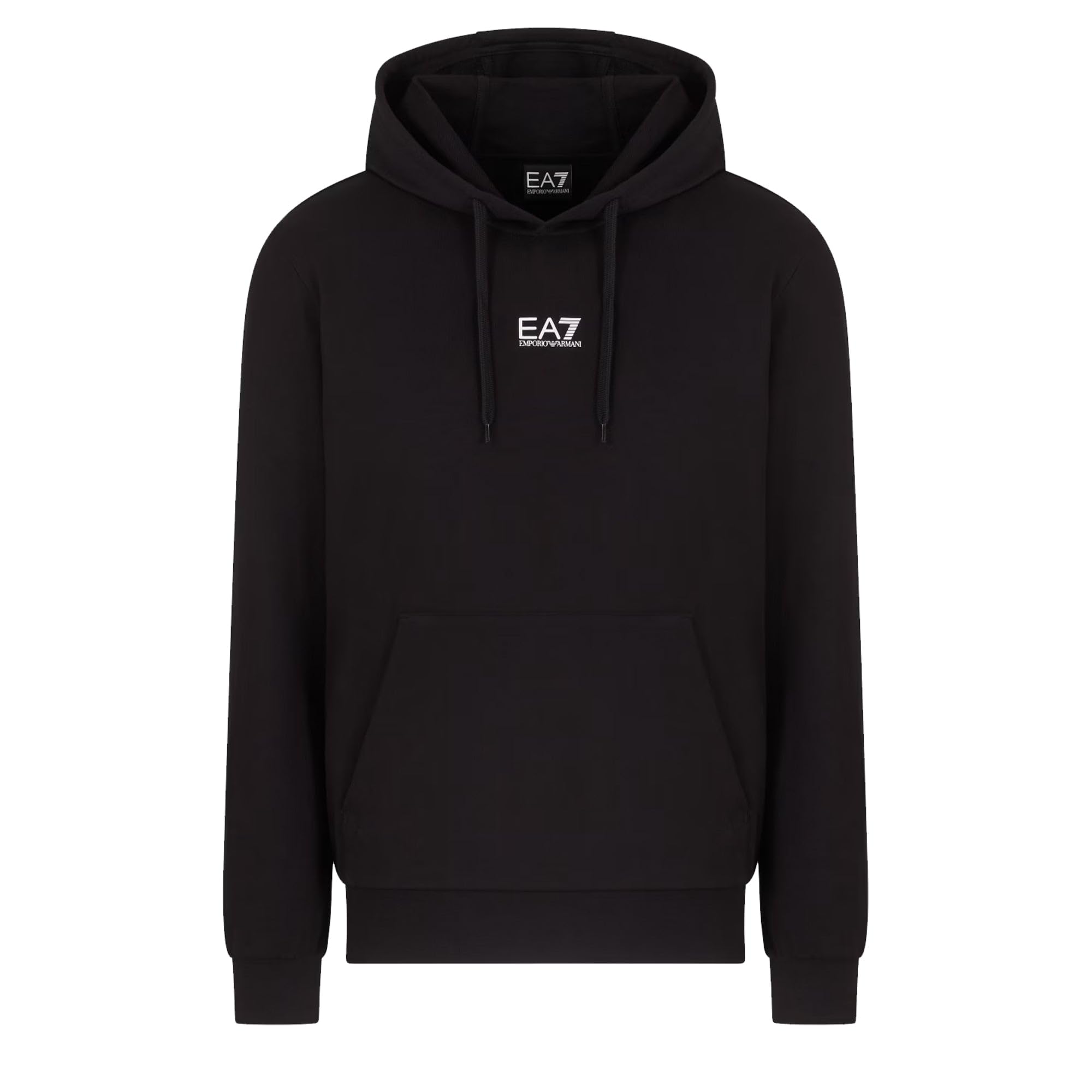 EA7 Emporio Armani Men's Core Identity Hoodie Black, Black, L
