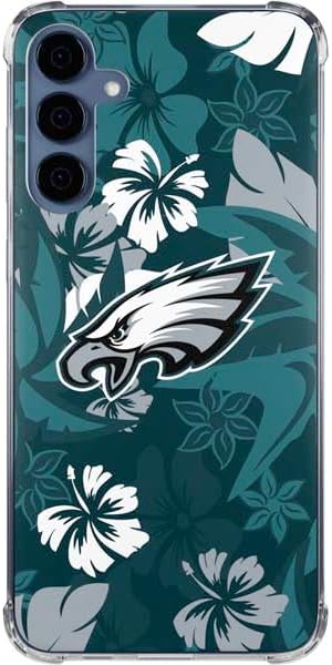 Miniatura 6 de Skinit Funda transparente compatible con Galaxy A35 5G – Diseño de logotipo retro de Philadelphia Eagles con licencia oficial de la NFL Verde