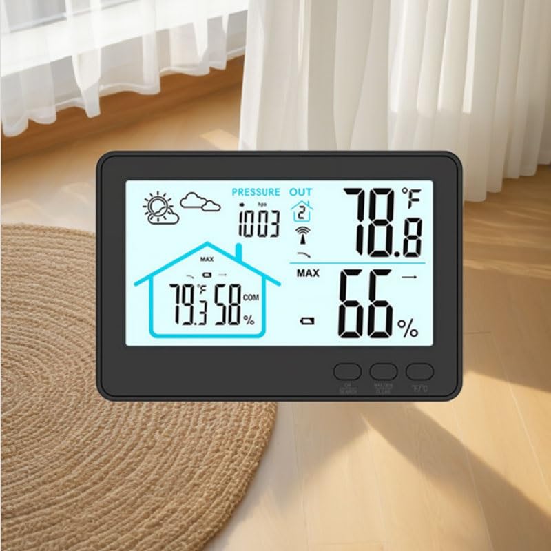 Home Wireless Thermometer Indoor Outdoor Temperature Humidity Meter