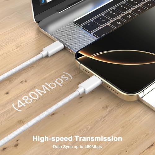 Image of Alitayee Type C to Type C Cable for iPhone Charger Cable (MFi Certified) Compatible with iPhone 17 /17 Air /17 Pro /17 Pro Max, 16 /16 Plus /16 Pro /16 Pro Max, iPhone 15, by Marchpower.