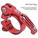 VGEBY Seat Clamp 31.8mm, Quick Release Seatpost Collar Seatpost Clamp for Mountain Road (red) Sportinggoods and Spare Parts