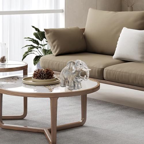 Objet décoration éléphant en argent aux finitions soignées pour intérieur chic