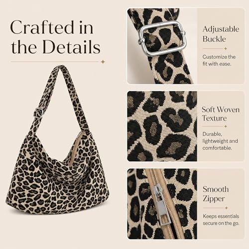 Bolso Tote con Estampado Leopardo para Mujer miniatura 4