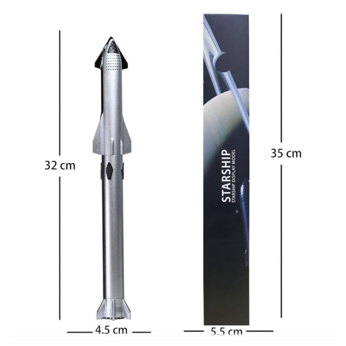 yuanpulalala SpaceX Falcon 9 Dragon+F9 Raumschiff, schweres Falke, Metalldruckguss, Raketenmodell, Simulation, statisches Desktop-Display (Raumschiff)