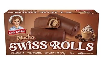 Little Debbie Mocha Swiss Rolls 13.31oz box, 12 rolls per box 6 boxes