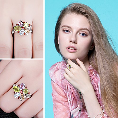 JewelryPalace, anello cocktail in argento Sterling...