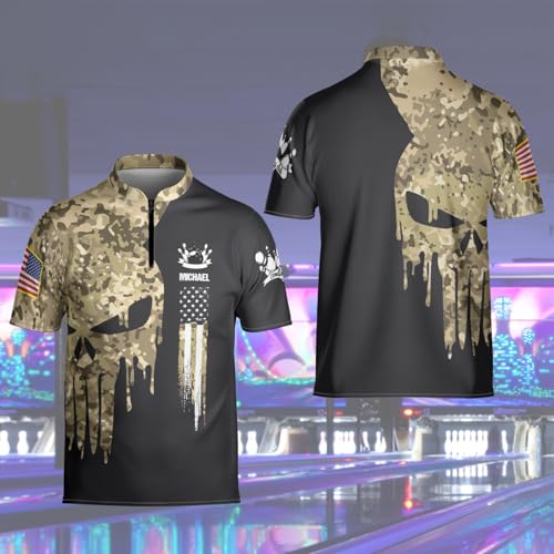 Personalized Custom Jersey for Men, Uniform Shirt for Bowling Team Gift4