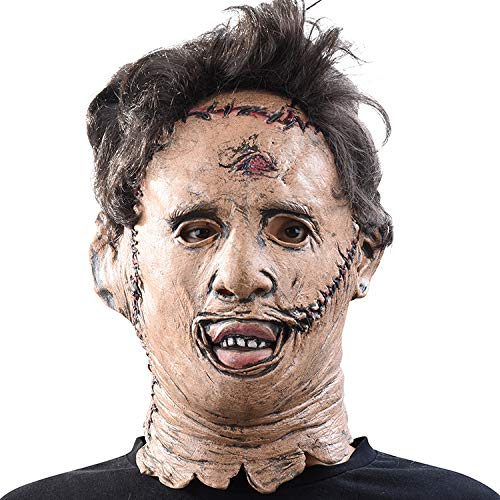 Halloween Horror Mask Texas Chainsaw Massacre Mask Chainsaw Maniac Film and Television Props Latex Mask