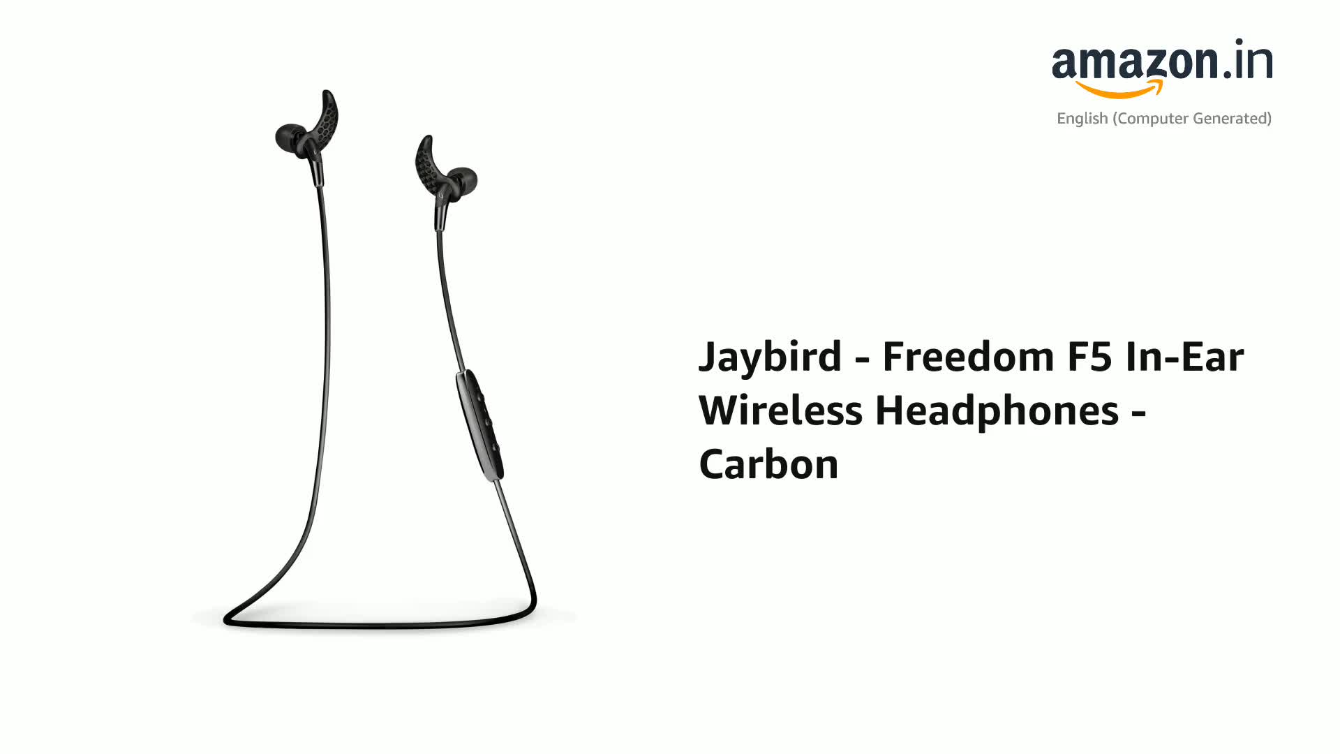 Jaybird Freedom F5 ワイヤレス インイヤーヘッドホン - ブラック スペシャルエディション JayBird Freedom F5 Bluetooth Wireless In-Ear Headphones