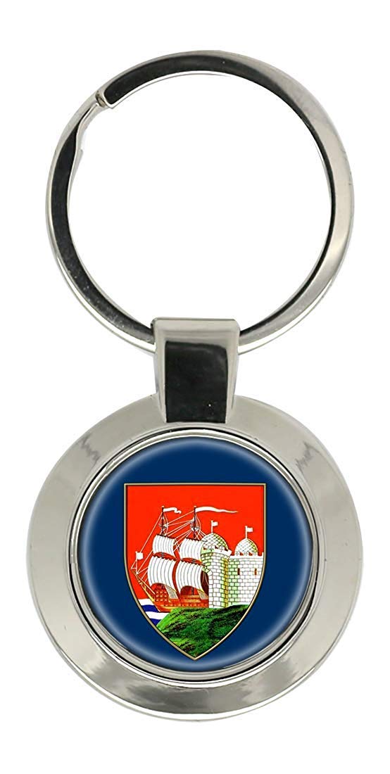 Giftshop Uk Unisex Silver Coloured Metal Bristol (England) Key Ring