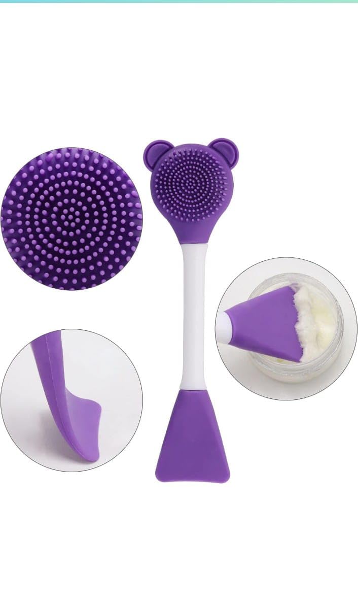 JUICIQ Silicone Face Mask Applicator Facial Mask Brushes for Mud, Clay, Charcoal Mixed Mask, Soft Makeup Beauty Brush for Apply Cream (Pack of 1)-image-46