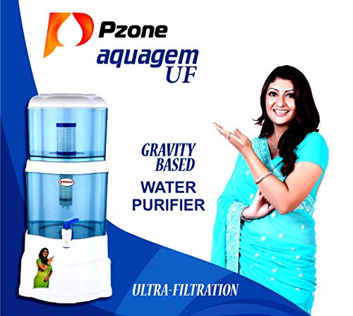 Image of P-zone Aquagem Non Electric Gravity Based UF Water Filter 15 Litre - Effective Filtration for Clean and Safe Drinking Water, Durable and Eco-Friendly Design