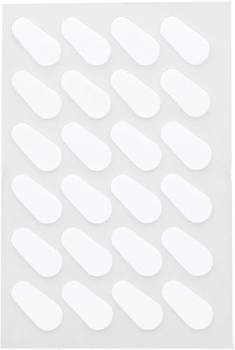 Freebily 12 pares de almohadillas de espuma EVA suave, autoadhesivas, antideslizantes, para lentes, lentes de sol, tipo D, blanco, talla única disponible en Yaxa Peru