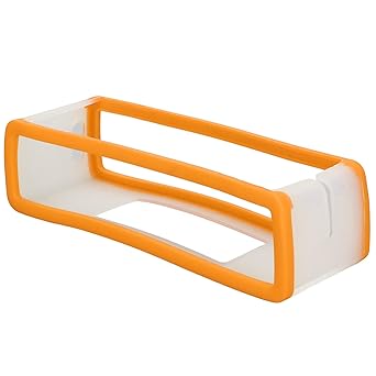 Bluetooth Speaker Sleeve, Soft Speaker TPU Prevent Scratch Decorative Hollow Design Flexible Shock Proof for Mini 1/2(orange)
