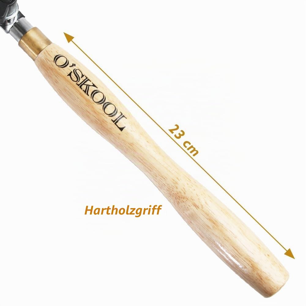 O'SKOOL Bowl Sander with Dual Bearing Head and 50mm Foam Hook,Schüsselschleifer mit drehbarem Spindelkopf,50mm-Schleifscheiben für Holz Drechseln und Schalen
