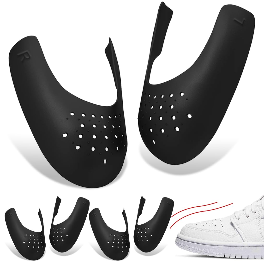 3 Pares Protector De Zapatillas, Escudo De Zapatos, Protector Contra Arrugas Para Zapatos, Protectores De Zapatillas Para Las Arrugas, Protector Antiarrugas Para Zapatos