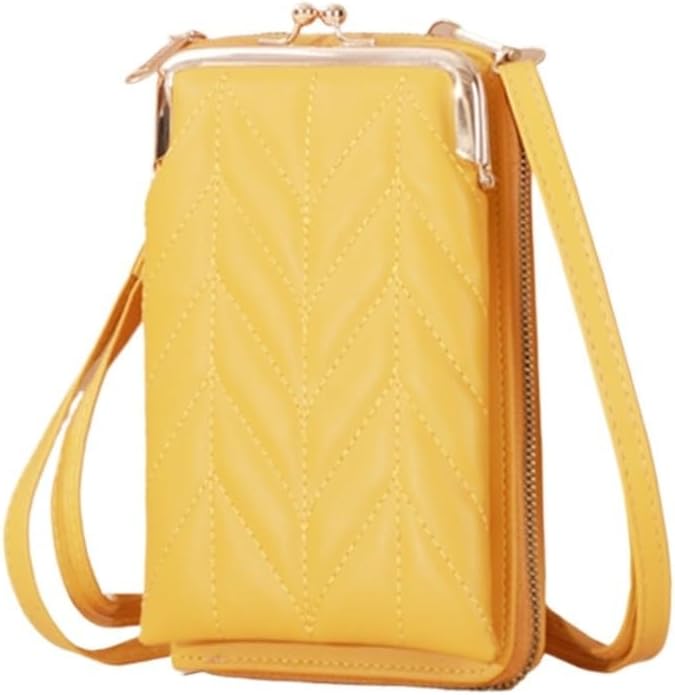 Women's Bag Soft Leather Wallets Cell Phone Purse Messenger Bags Of Women Strap Handbag Female Crossbody(A)