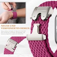3 Stück Geflochtenes Armbänder für Apple Watch Armband Ultra 3/2 49mm 46mm 45mm 44mm 42mm,Elastisches Nylon Strap Fallschirmverschluss Band für Apple Watch 11 iWatch 10 9 8 7 6 5 4 3 SE 2/3 Apfelband – Ansicht 4