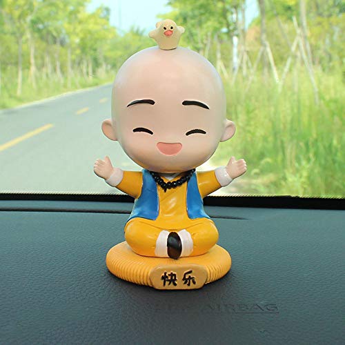 Mini statue de Bouddha en résine moine de Kung Fu pour décoration maison - 2