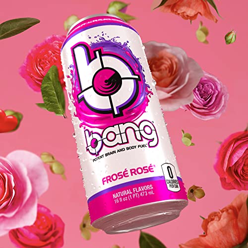 Bang Frose Rose Energy Drink, 0 Calories, Sugar Free With Super Creatine, 16 Fl Oz (Pack Of 12) #TOP4