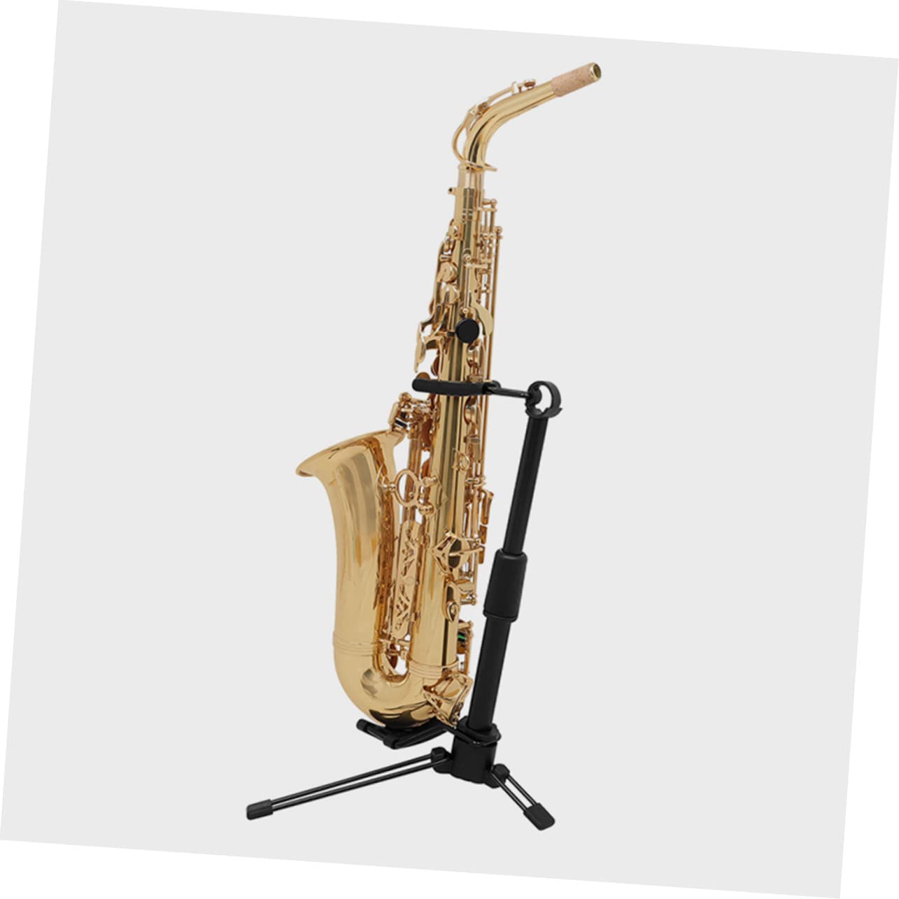 BIUDECO Folding Clarinet Stand Holder Portable Flute Rack Non-slip Pad Wind Instrument Stand for Flute Oboe Trumpet