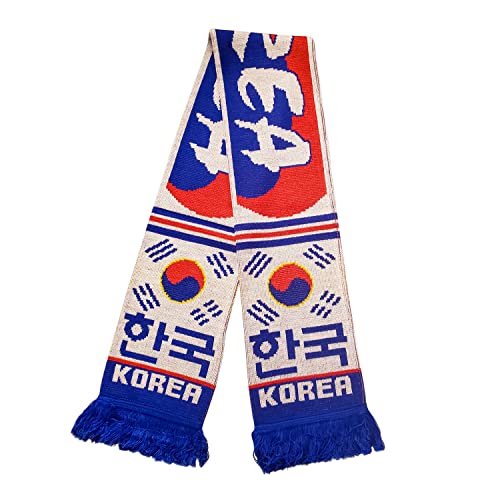 South Korea Scarf | Soccer Fan Scarf | Premium Acrylic Knit