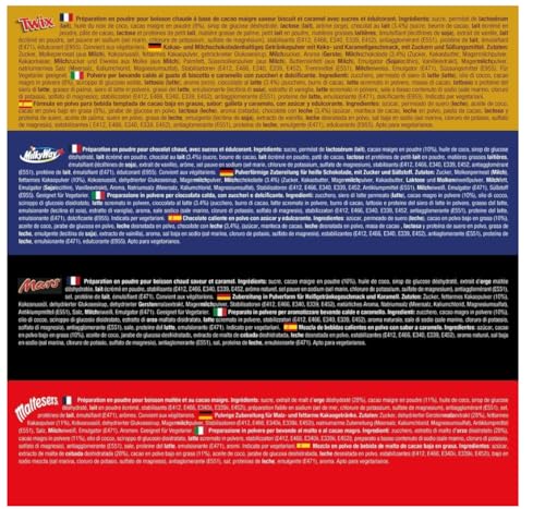 Celebrations Heiße Schokoladenpads, kompatibel mit Dolce Gusto - Twix, Mars, Bounty, Snickers, Galaxy, Malteser, Milky Way & Galaxy Caramel Capsules - 1 Box, 8 Capsules