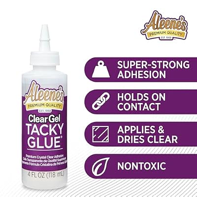 Aleene's AR6-2 Clear Gel Tacky Glue, 4 oz., 4 oz., Multicolor