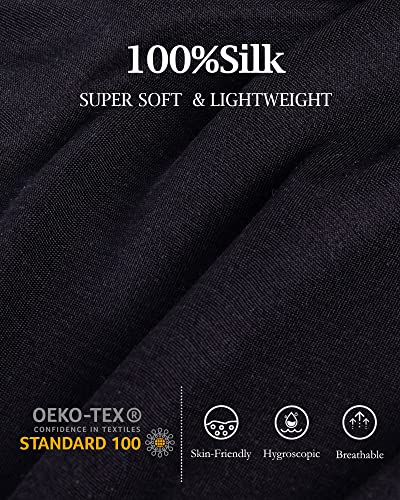 Viamulion Womens 100% Silk Thermal Underwear Pants Premium Lined Base Layer Bottom(Pants Only)2