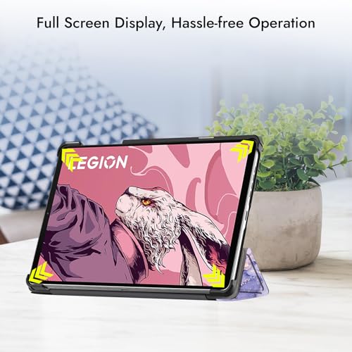 Image of Robustrion Cover for Lenovo Legion 8.8 inch Cover Case, Trifold Flip Cover for Lenovo Legion 8.8 inch Tablet [ Auto Sleep Wake Support] - Marble Lilac