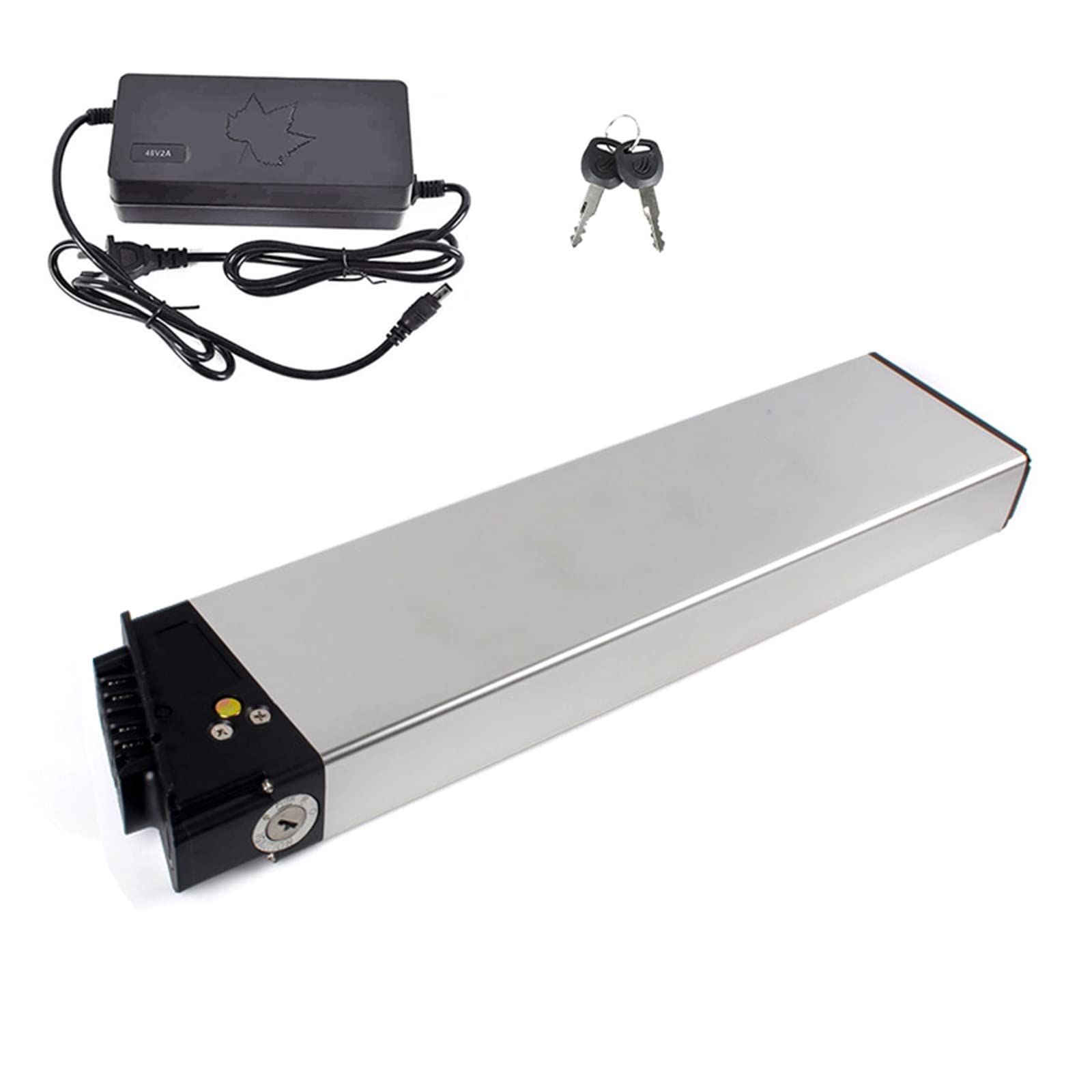 Ebike Battery 48V14Ah Foldable Electric Bicycle Battery Built-in Replaceable Lithium batterys for SAMEBIKE VTT fatbike pliant marque SMLRO Battery 350w 500w 750w 1000w Bicycle Motor (48v14ah)