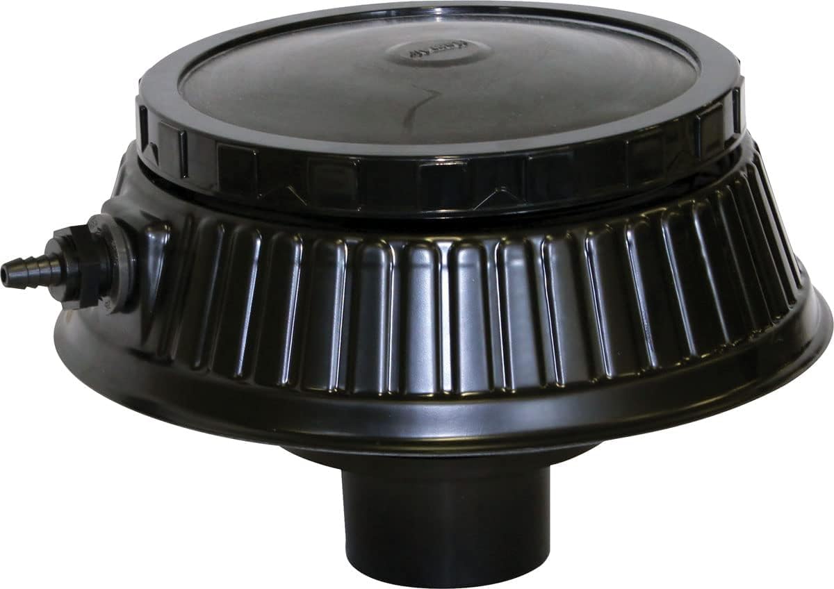 EasyPro BDA 3" Bottom Drain with Air Diffuser - Includes 10″ Rubber air Diffuser - for use with 3″ Schedule 40 PVC Fittings and Pipe Drain Kits