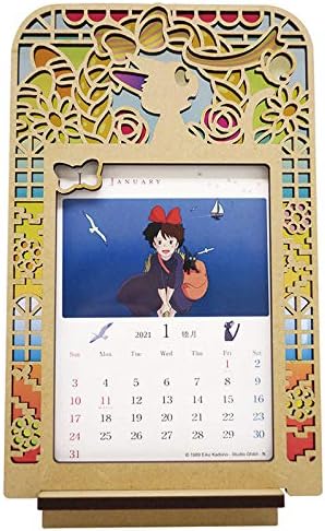 Amazon 魔女の宅急便 21年 ステンドフレームカレンダー Cl 96 アニメ 萌えグッズ 通販