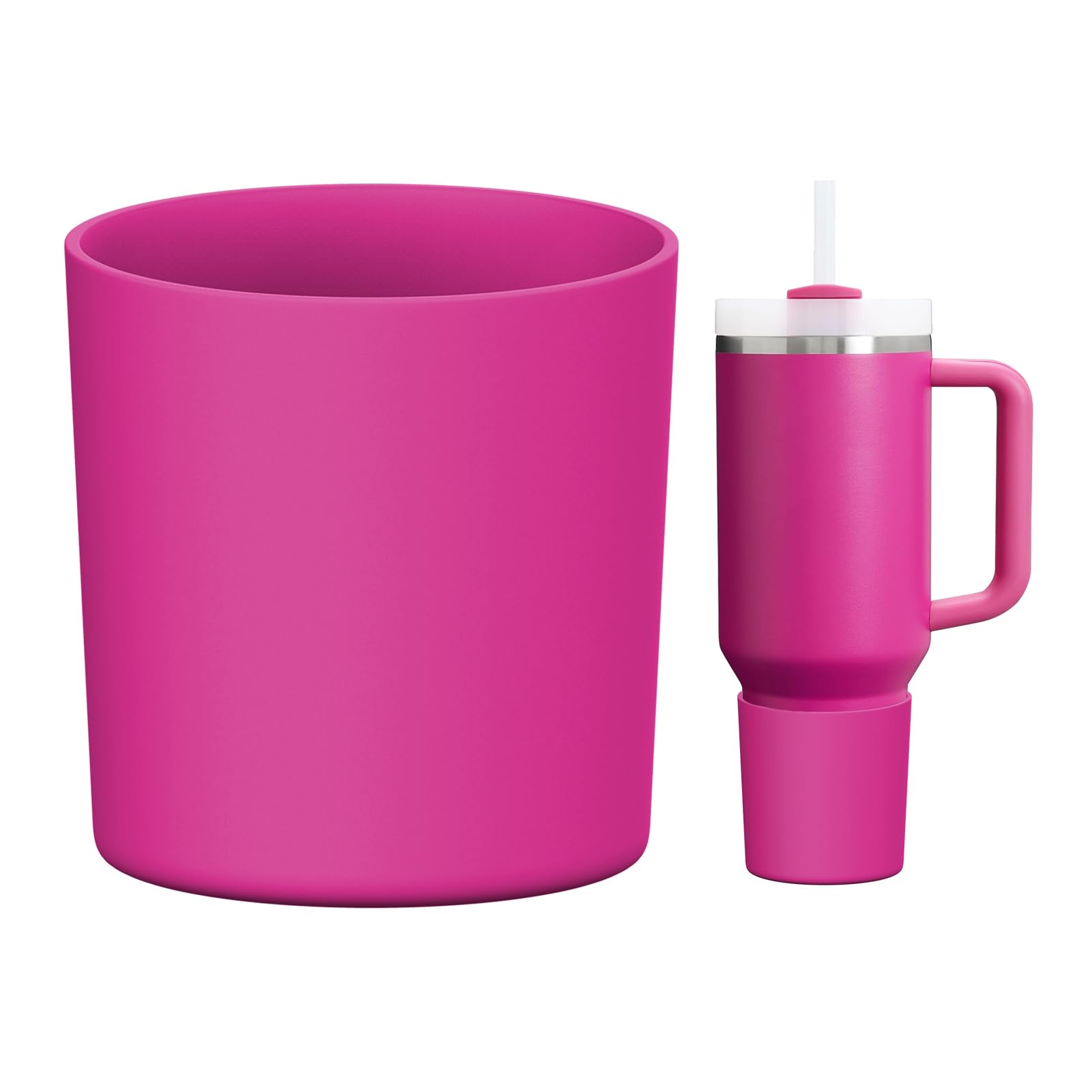 WUQID Higher Silicone Boot Compatible with Stanley Quencher H2.0 & IceFlow Flip & ProTour 40oz 30oz 20oz 14oz, Fit Same Diameter 14oz 20oz 30oz 40oz