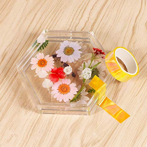 Kissbuty Holographic Colored Masking Tape Set, 20 Rolls Rainbow Masking Tapes Translucent Labelling Tapes Decorative Waterproof Adhesive Iridescent Graphic Art Tape For Arts Diy Office Supplies #TOP2