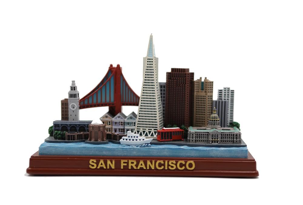 San Francisco Skyline Statue City Landmark Replica 4.5 Inches